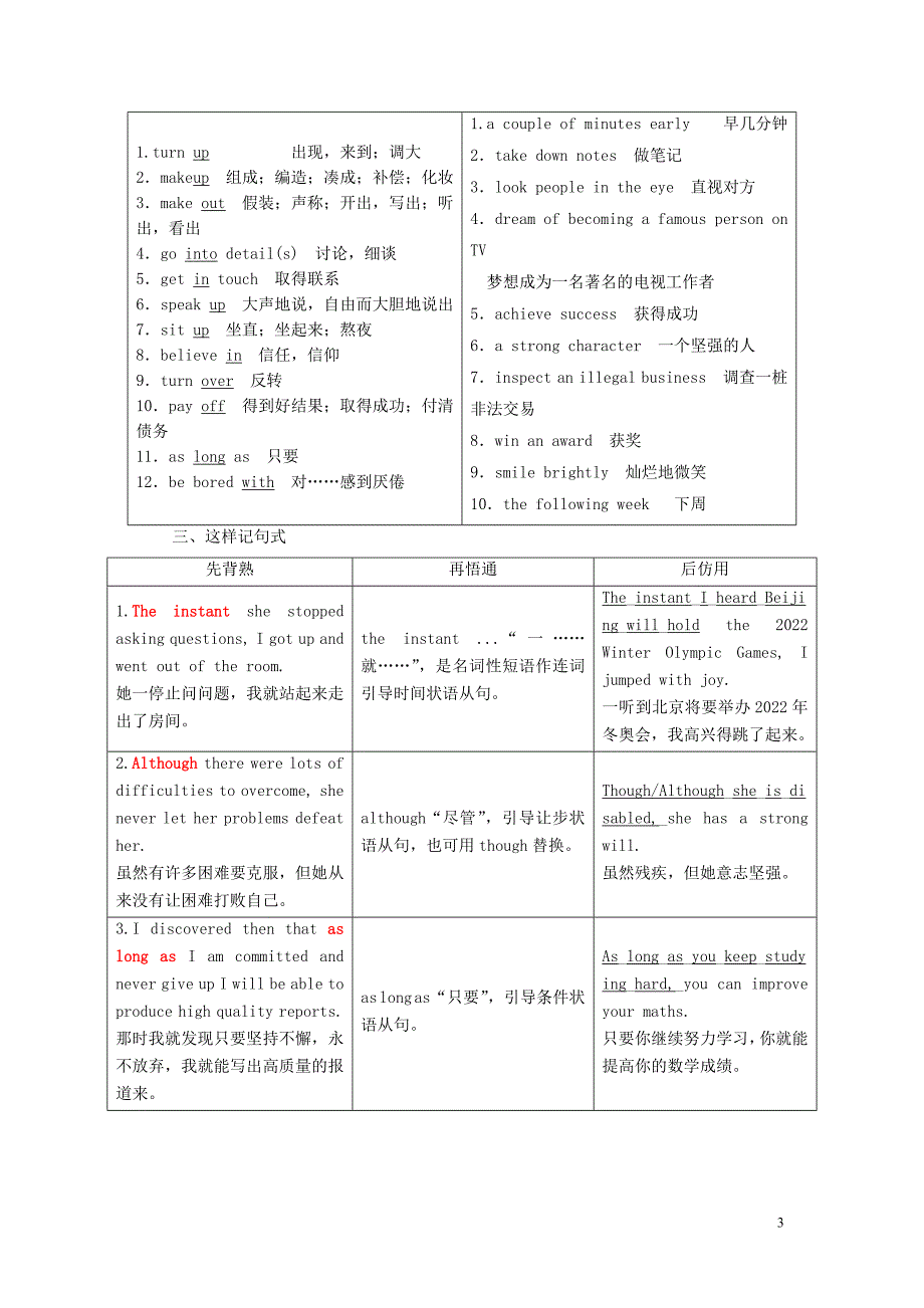 2019年高中英语 unit 14 careers section ⅳ lesson 2 &amp; lesson 3&mdash;language points教案（含解析）北师大版必修5_第3页