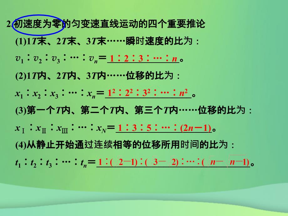 河北省高考物理一轮复习（匀变速直线运动）1.3 匀变速直线运动规律和推论（重点）课件 新人教版_第4页