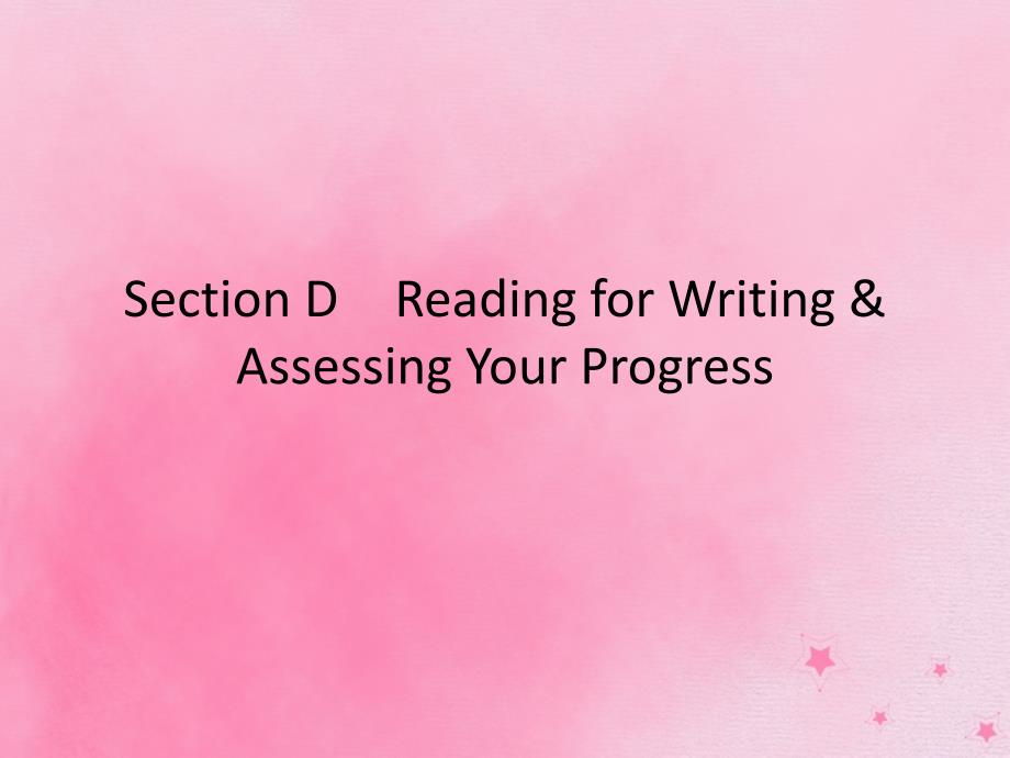 高中英语 unit 2 travelling around section d reading for writing &amp; assessing your progress课件 新人教版必修1_第1页