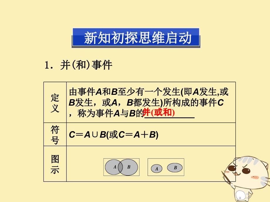 内蒙古准格尔旗高中数学 第三章 概率 3.1.4 概率的加法公式课件 新人教b版必修3_第4页