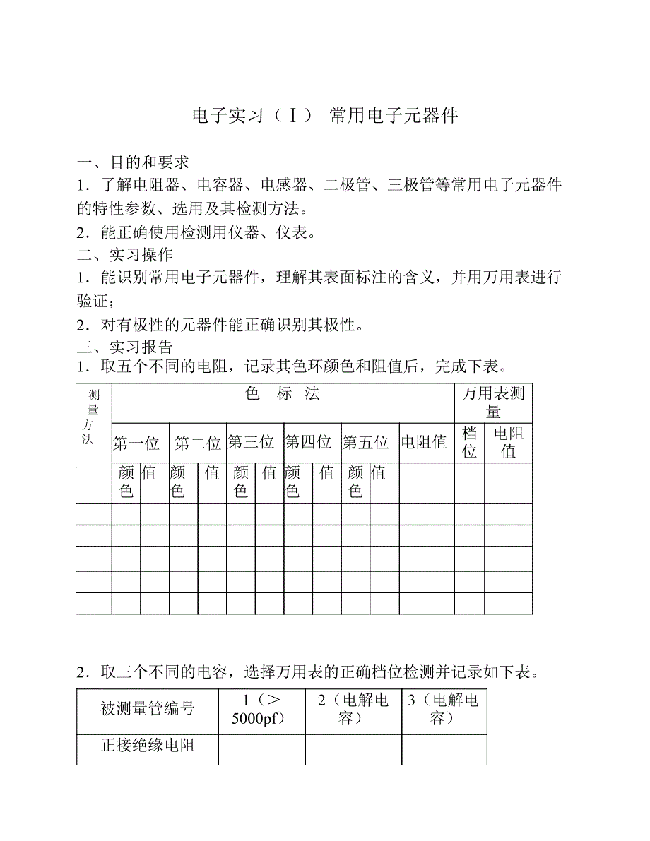 电子工艺实习指导书(一周    )(1)_第4页