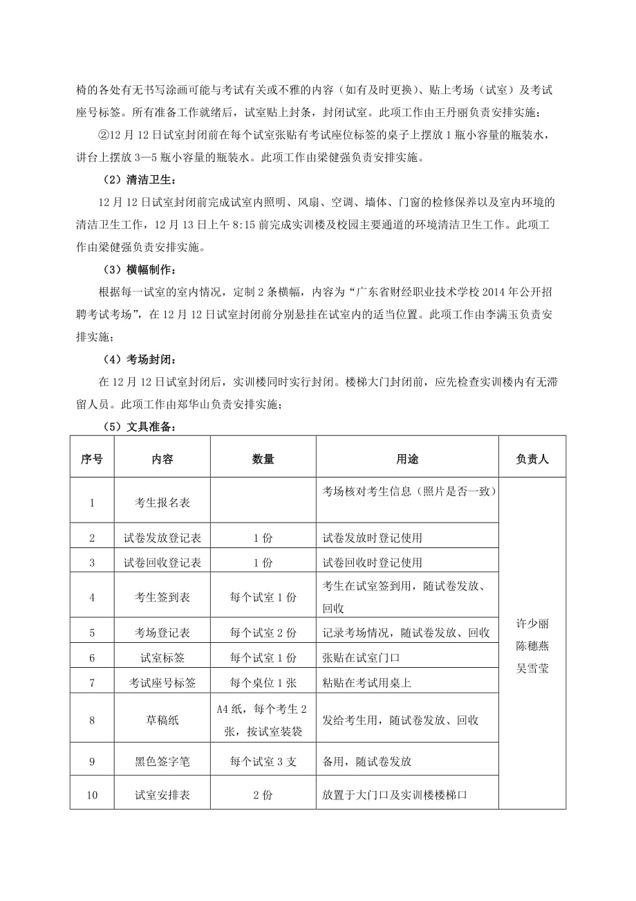 公开招聘考试笔试实施方案_第2页