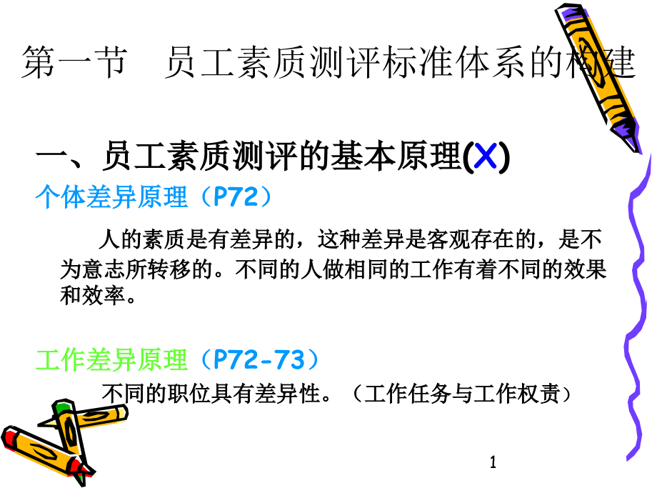 员工素质测评标准体系的构建培训课件.ppt_第1页