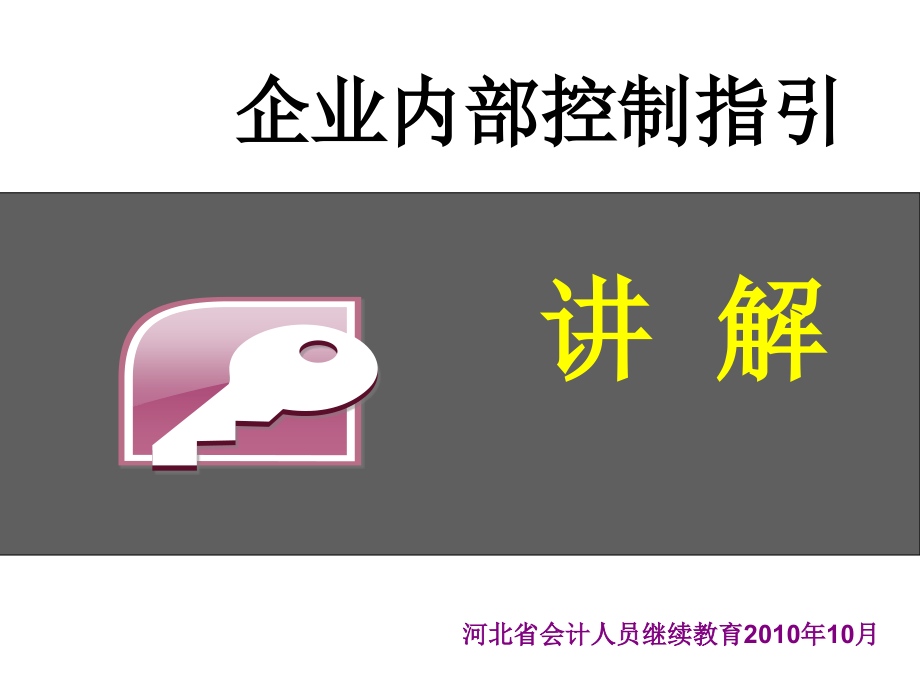 企业内部控制指引精彩讲解.ppt_第1页