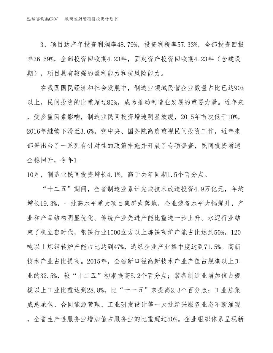 玻璃发射管项目投资计划书（40亩）.docx_第5页