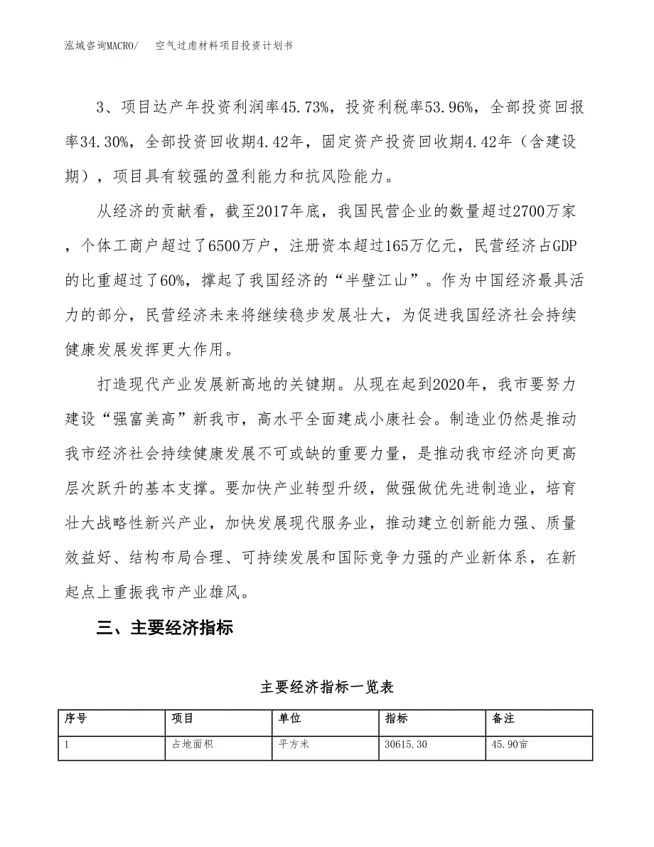 空气过虑材料项目投资计划书（总投资10000万元）.docx_第4页