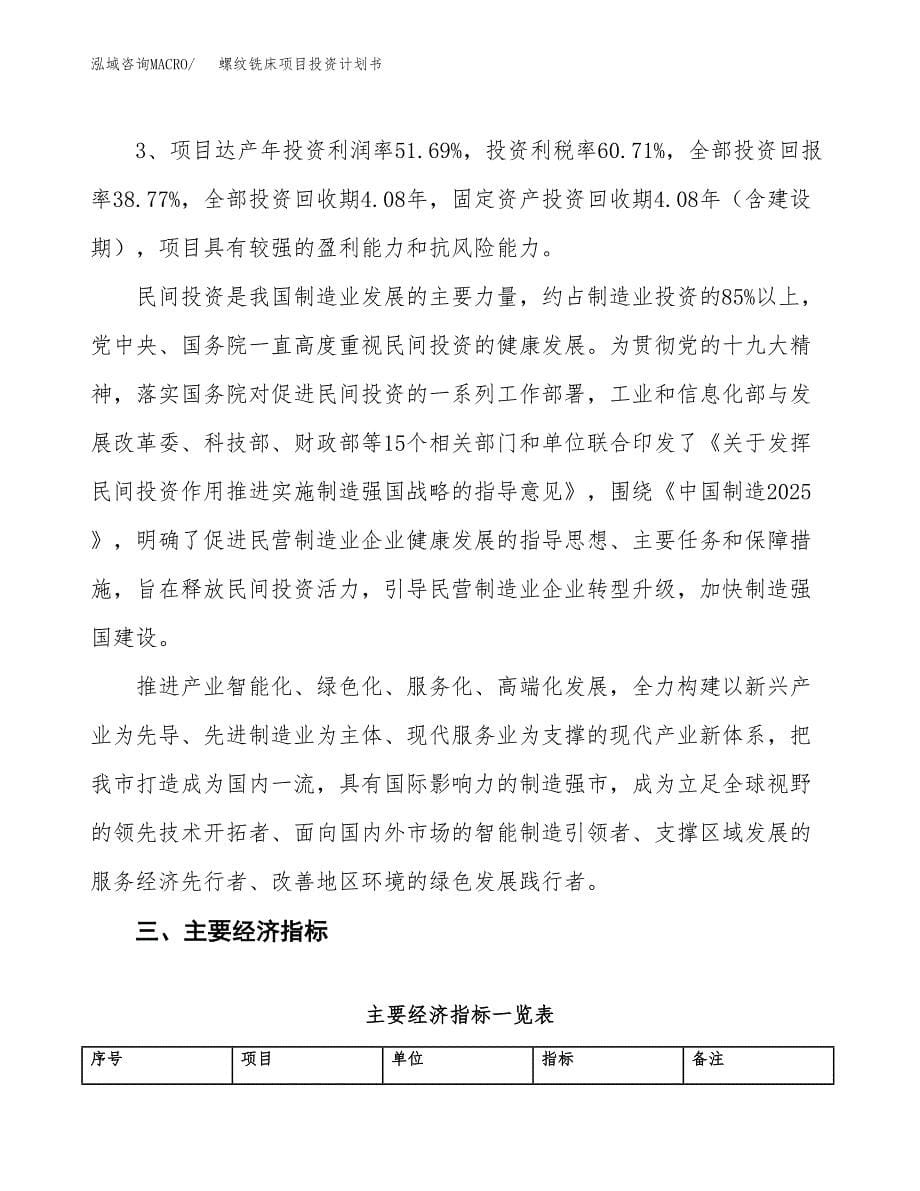 螺纹铣床项目投资计划书（71亩）.docx_第5页