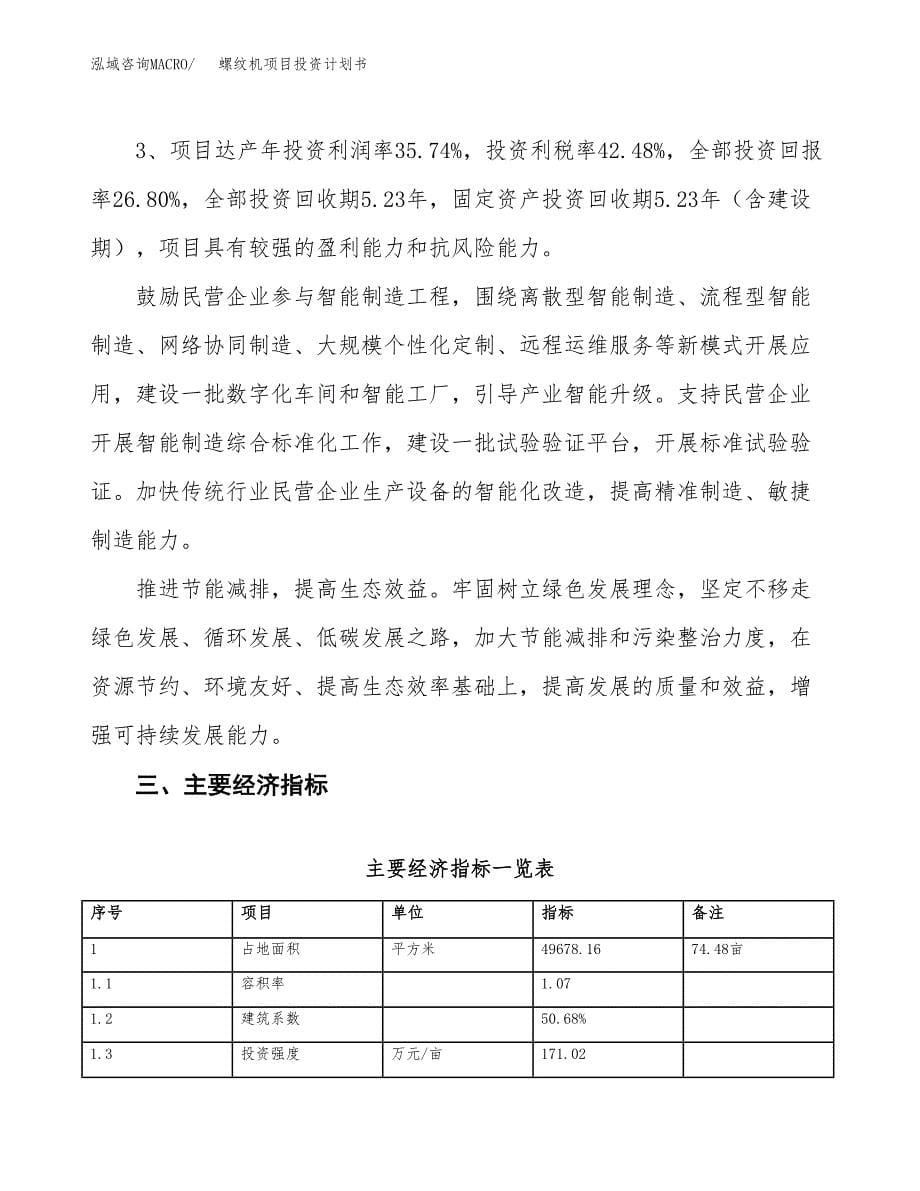 螺纹机项目投资计划书（74亩）.docx_第5页