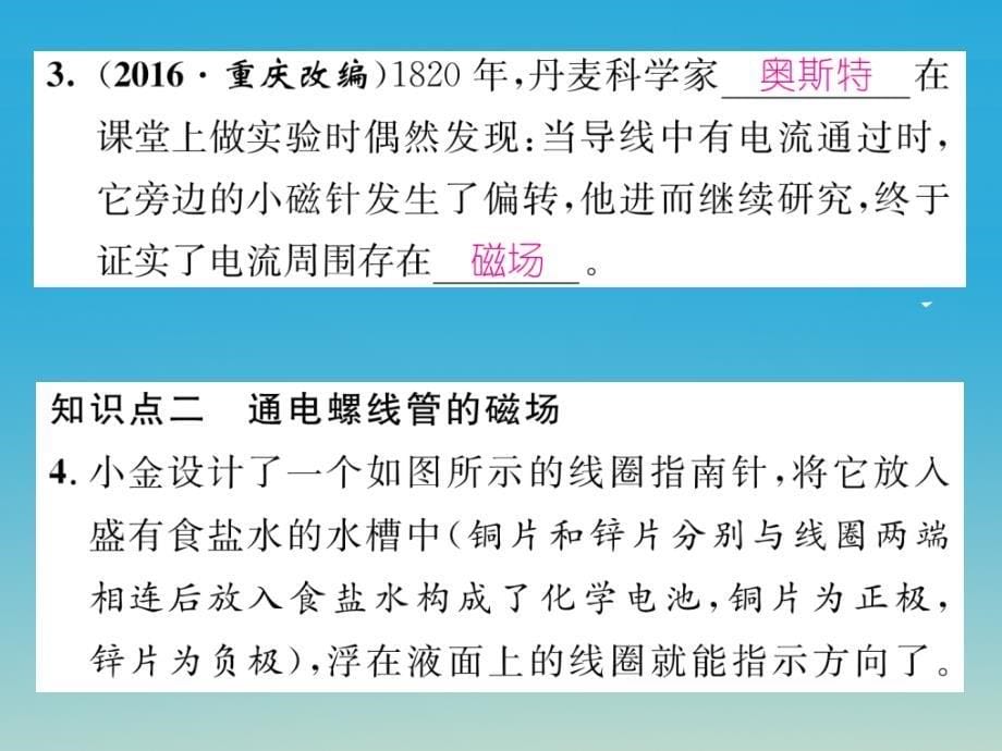 2017届九年级物理全册 第20章 电与磁 第2节 电生磁课件 （新版）新人教版_第5页