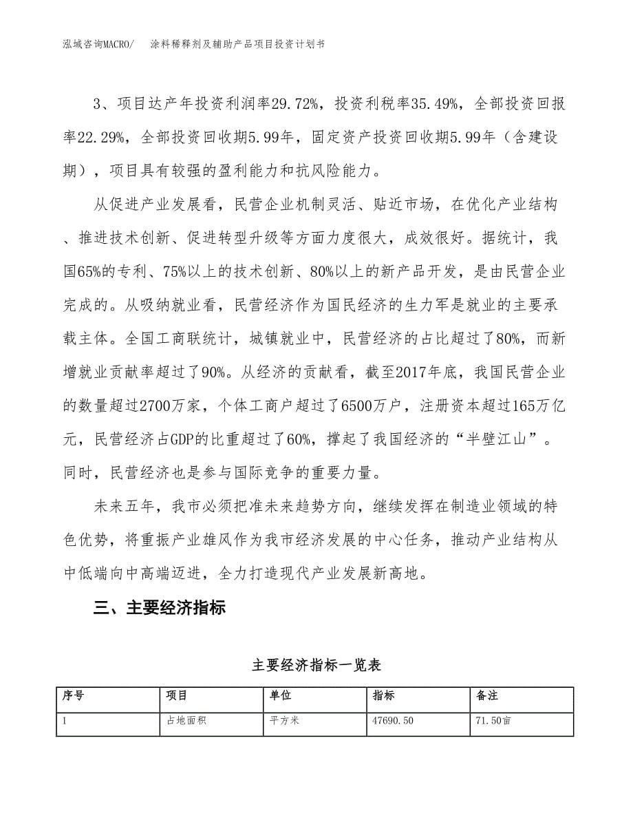 涂料稀释剂及辅助产品项目投资计划书（72亩）.docx_第5页