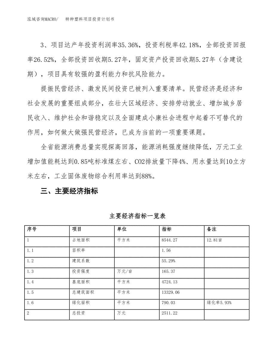 特种塑料项目投资计划书（13亩）.docx_第5页