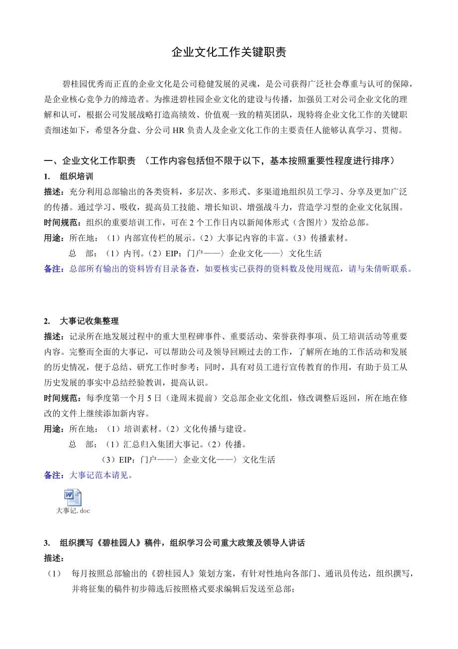 企业文化工作职责.doc_第1页