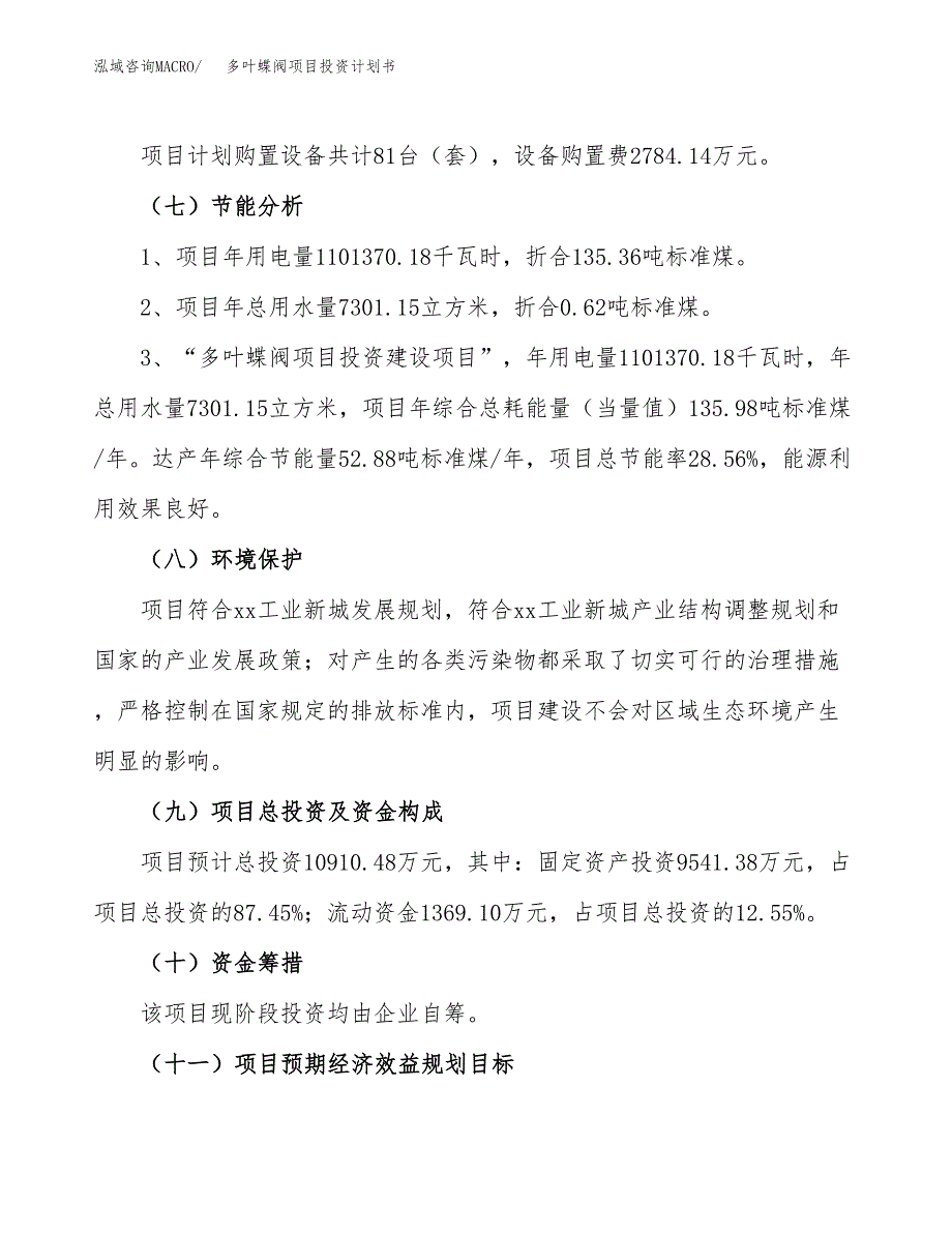 多叶蝶阀项目投资计划书（49亩）.docx_第3页