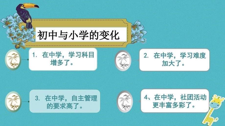 2017-2018学年七年级道德与法治上册 第一单元 成长的节拍 第一课 中学时代 第1框 中学序曲课件 新人教版_第5页