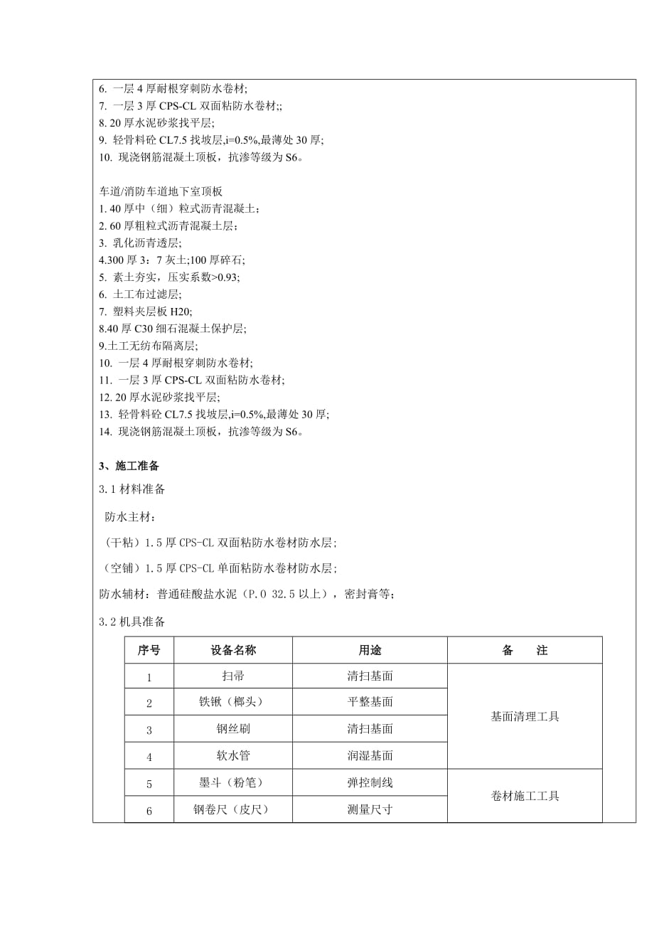 地下室基础防水施工技术交底_第2页