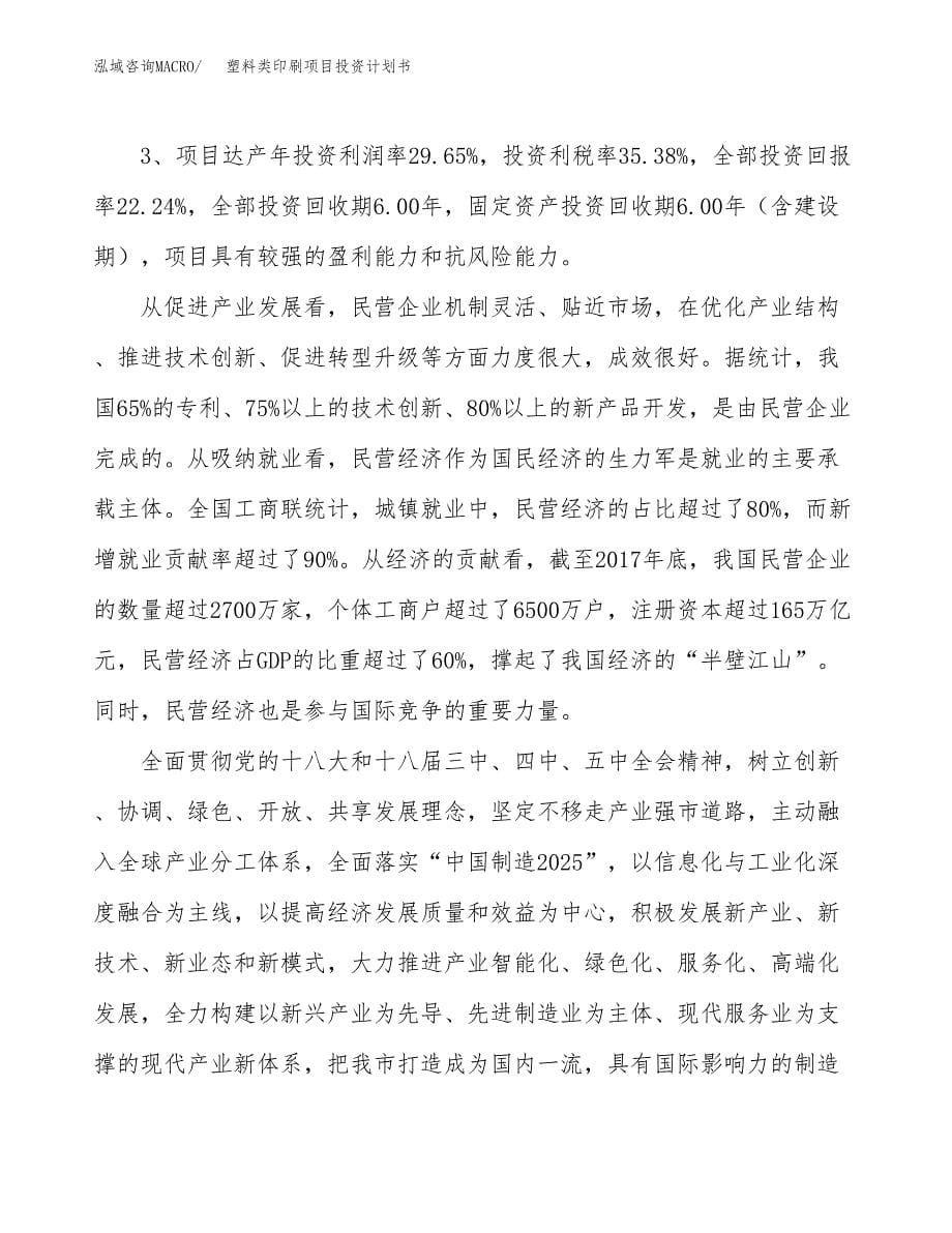 塑料类印刷项目投资计划书（34亩）.docx_第5页