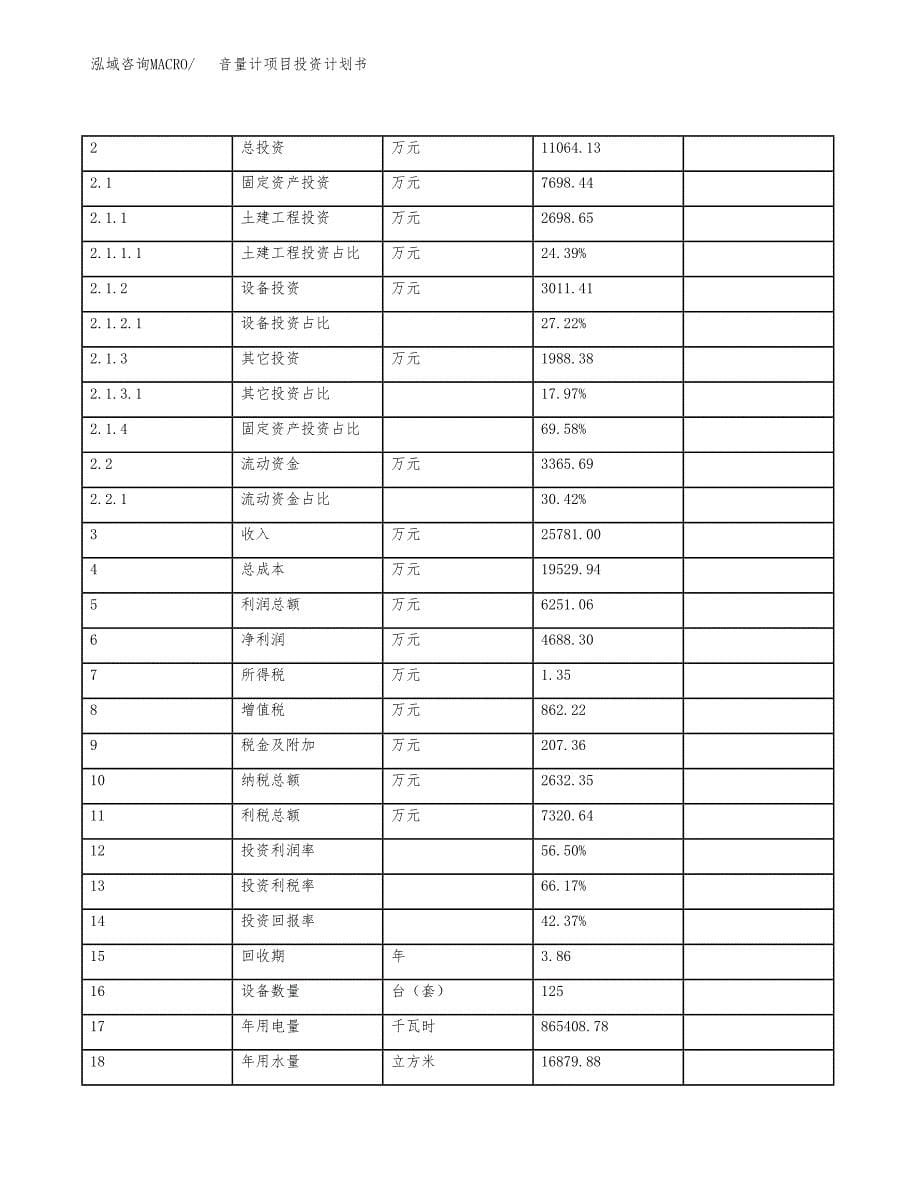 音量计项目投资计划书（总投资11000万元）.docx_第5页