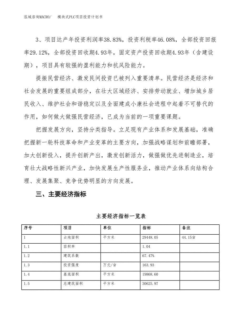 模块式PLC项目投资计划书（44亩）.docx_第5页