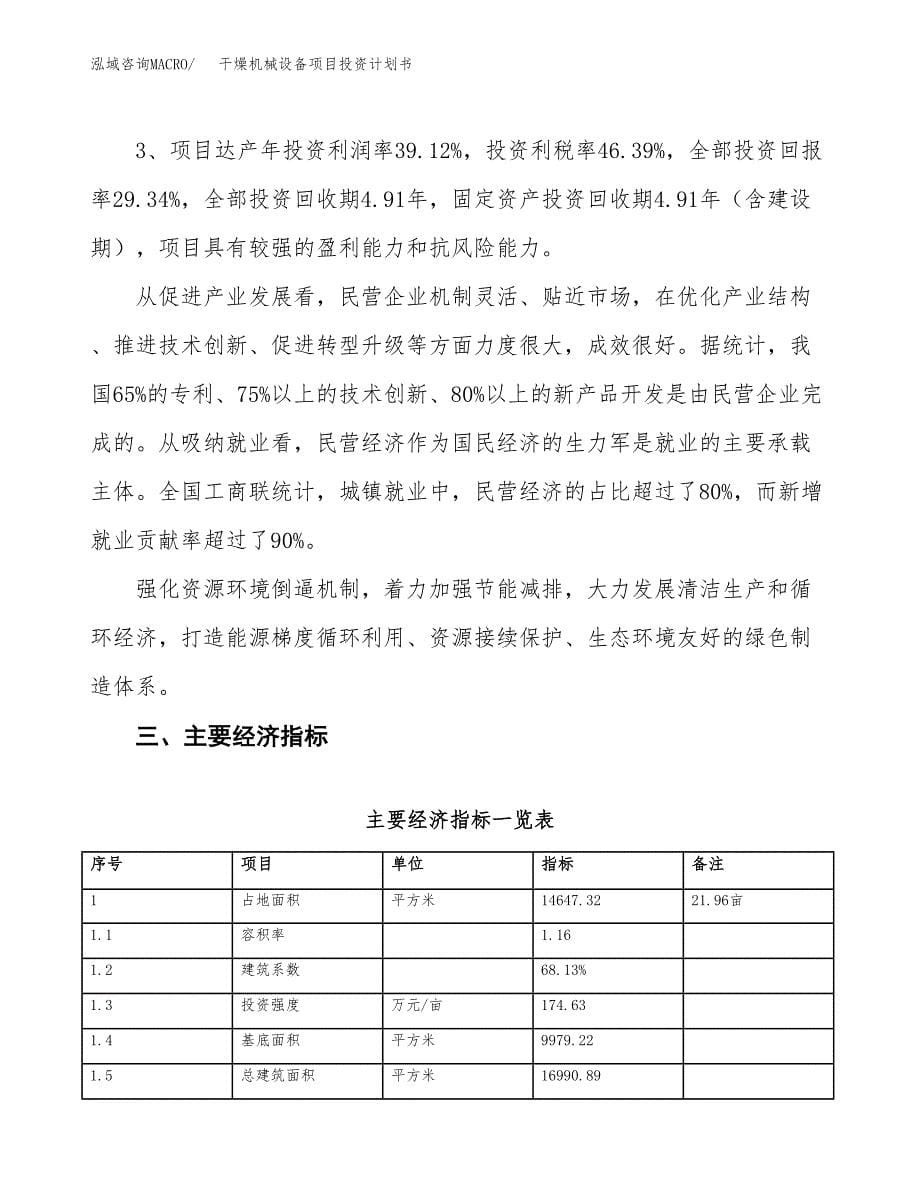 干燥机械设备项目投资计划书（22亩）.docx_第5页