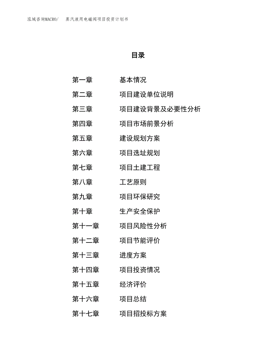 蒸汽液用电磁阀项目投资计划书（52亩）.docx_第1页