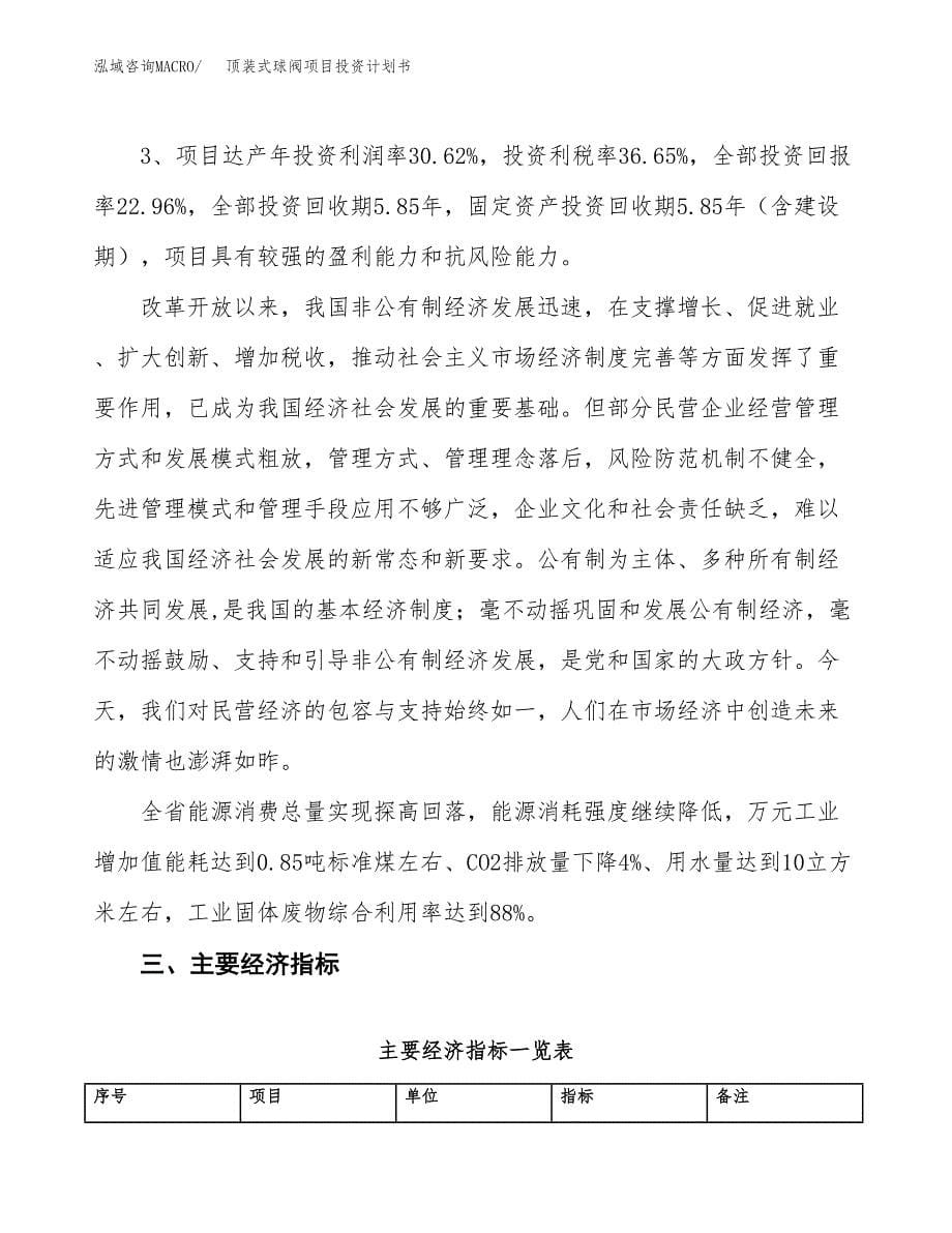 顶装式球阀项目投资计划书（14亩）.docx_第5页