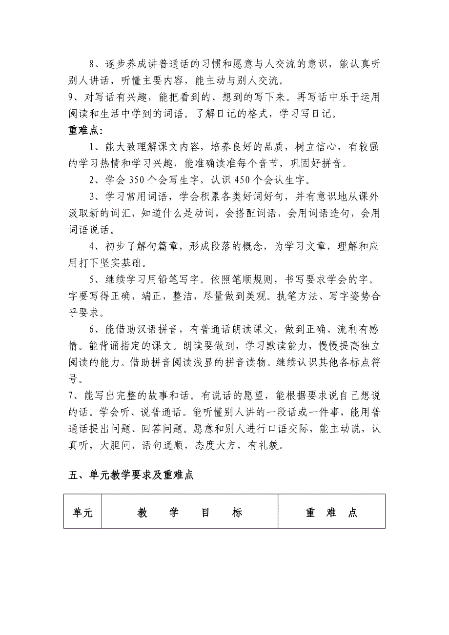 二年级上册语文学科教学计划.doc_第4页