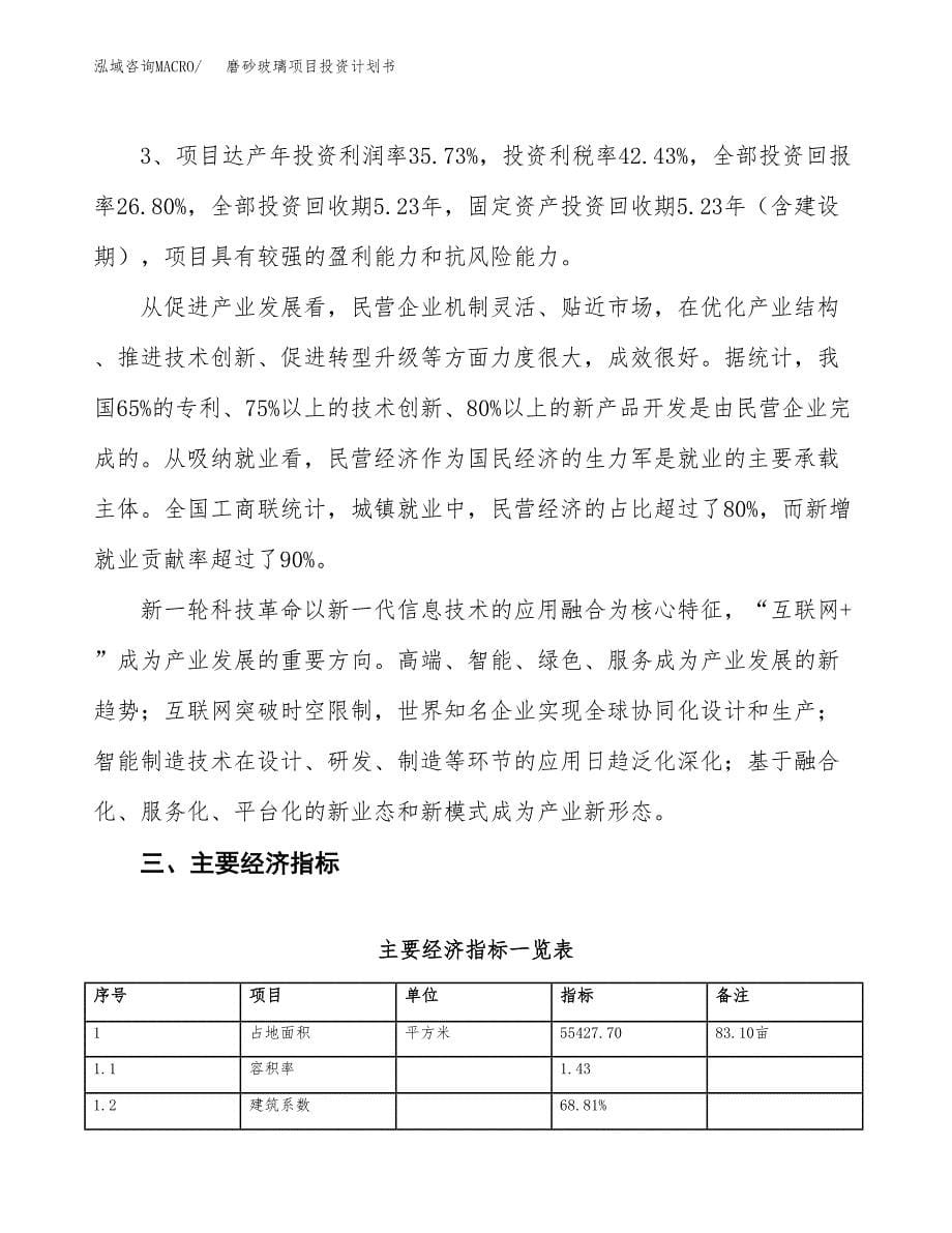 磨砂玻璃项目投资计划书（83亩）.docx_第5页