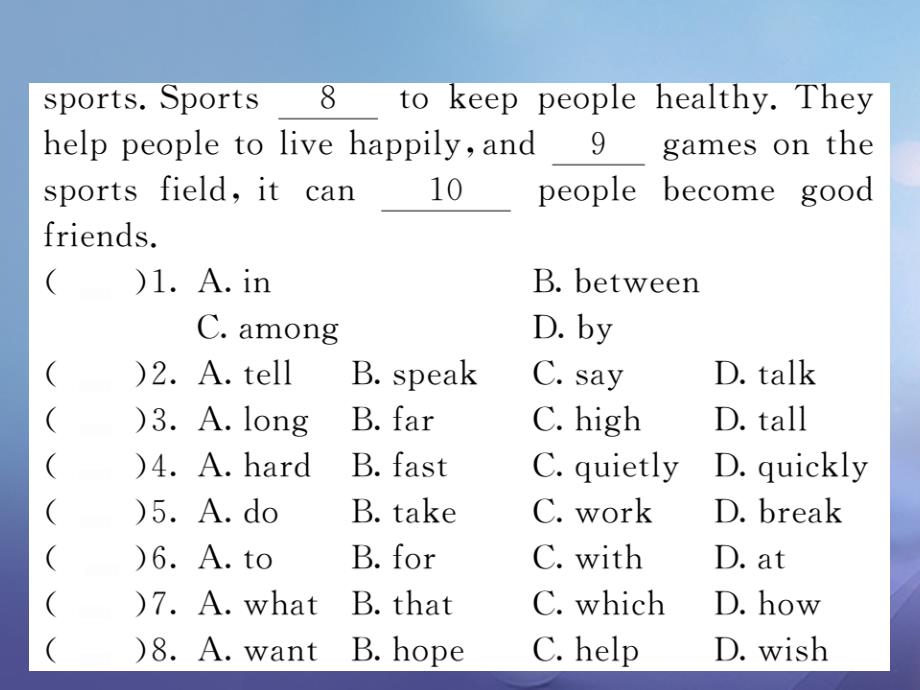 2017秋八年级英语上册 moudle 3 sports阅读拓展课件 （新版）外研版_第3页