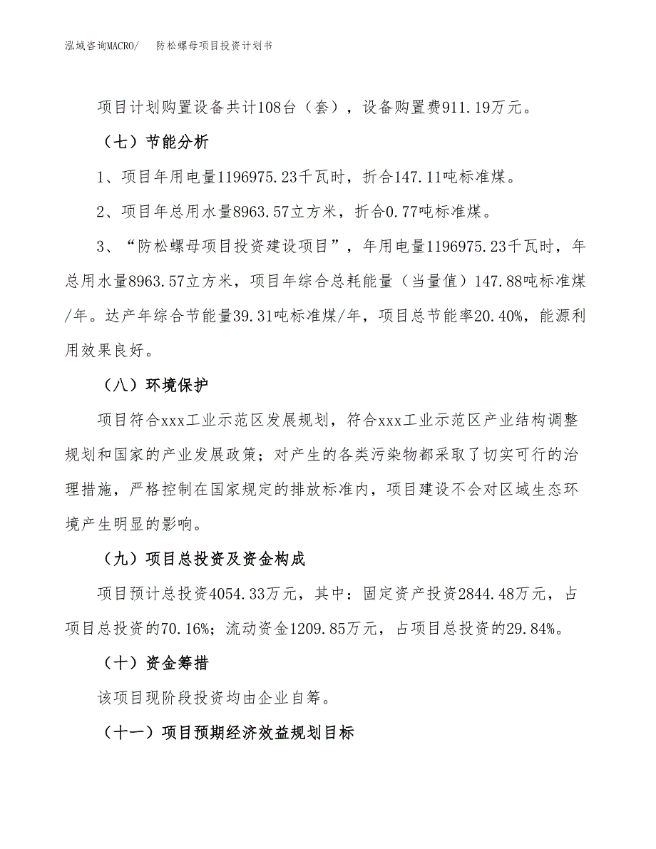 防松螺母项目投资计划书（总投资4000万元）.docx_第2页