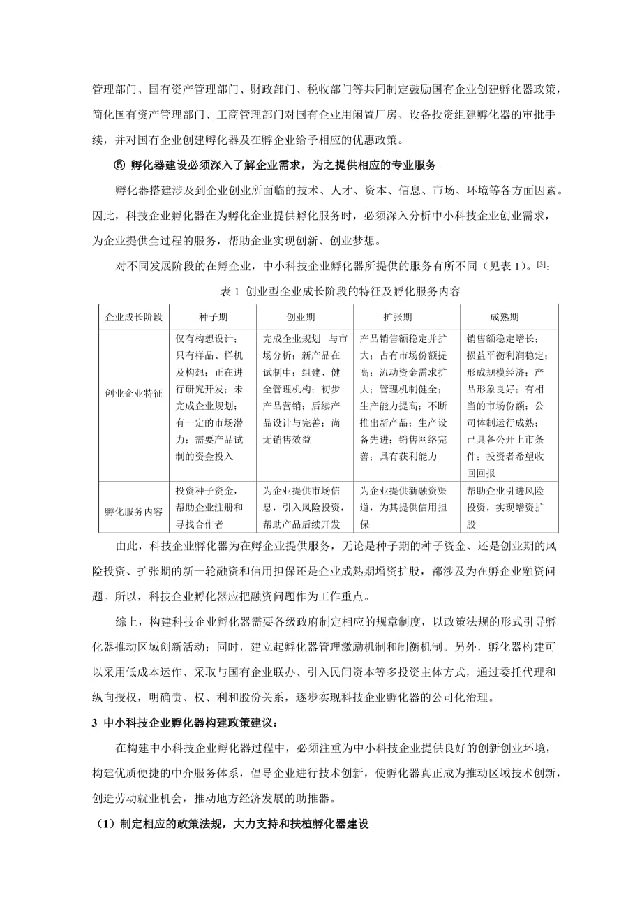 中小科技企业孵化器构建及发展研究_第3页