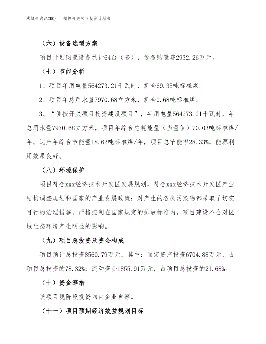 侧按开关项目投资计划书（34亩）.docx_第3页