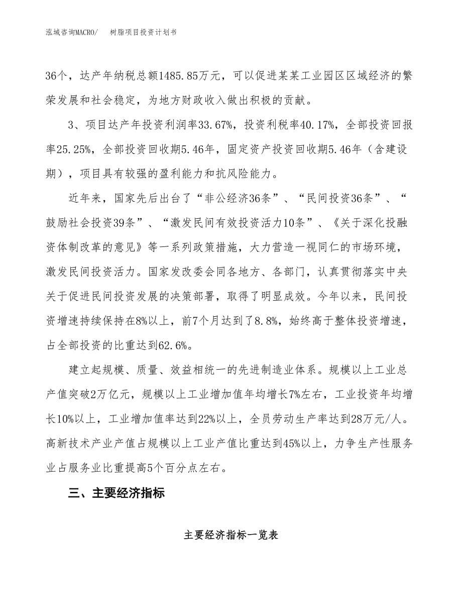 树脂项目投资计划书（48亩）.docx_第5页