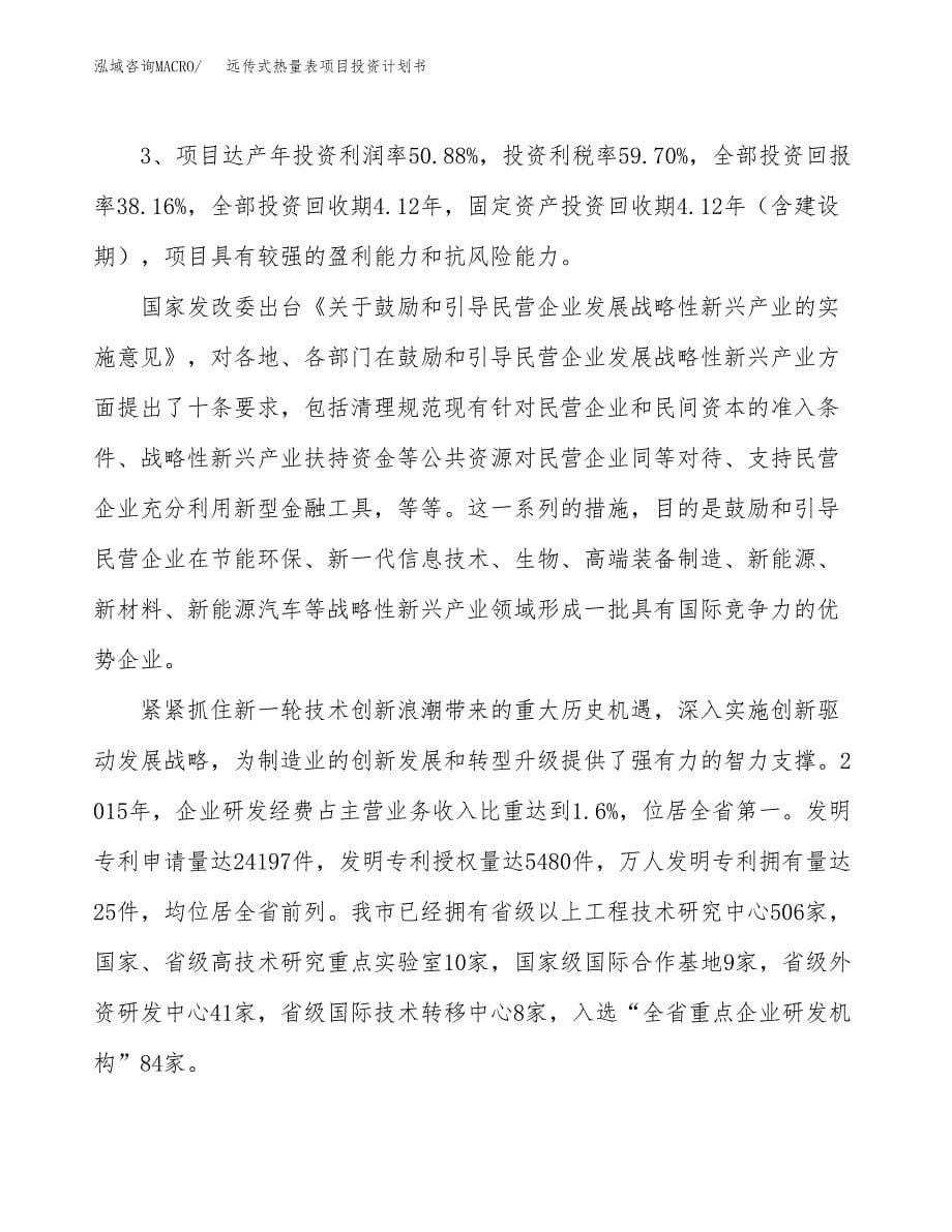 远传式热量表项目投资计划书（17亩）.docx_第5页