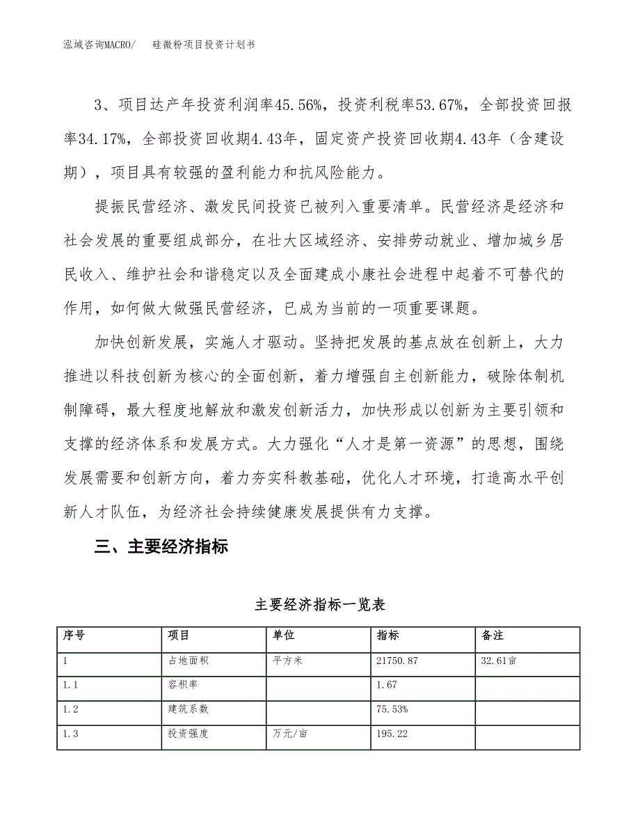 硅微粉项目投资计划书（总投资8000万元）.docx_第4页