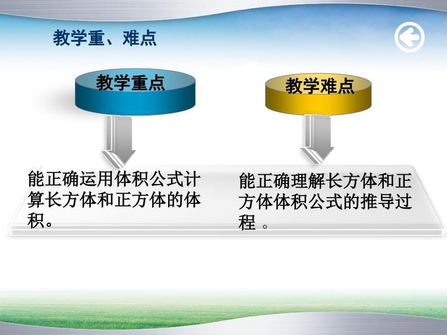 人教版五年级数学下册长方体和正方体体积说课课件ppt资料_第5页