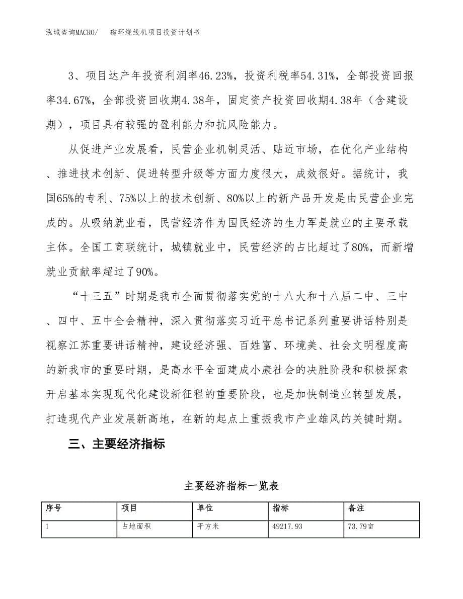 磁环绕线机项目投资计划书（74亩）.docx_第5页