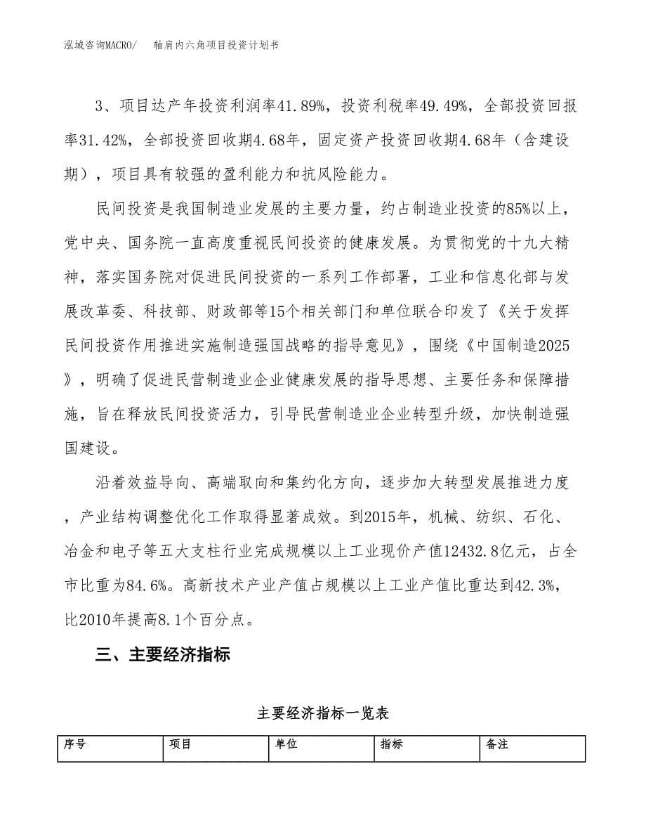 轴肩内六角项目投资计划书（26亩）.docx_第5页