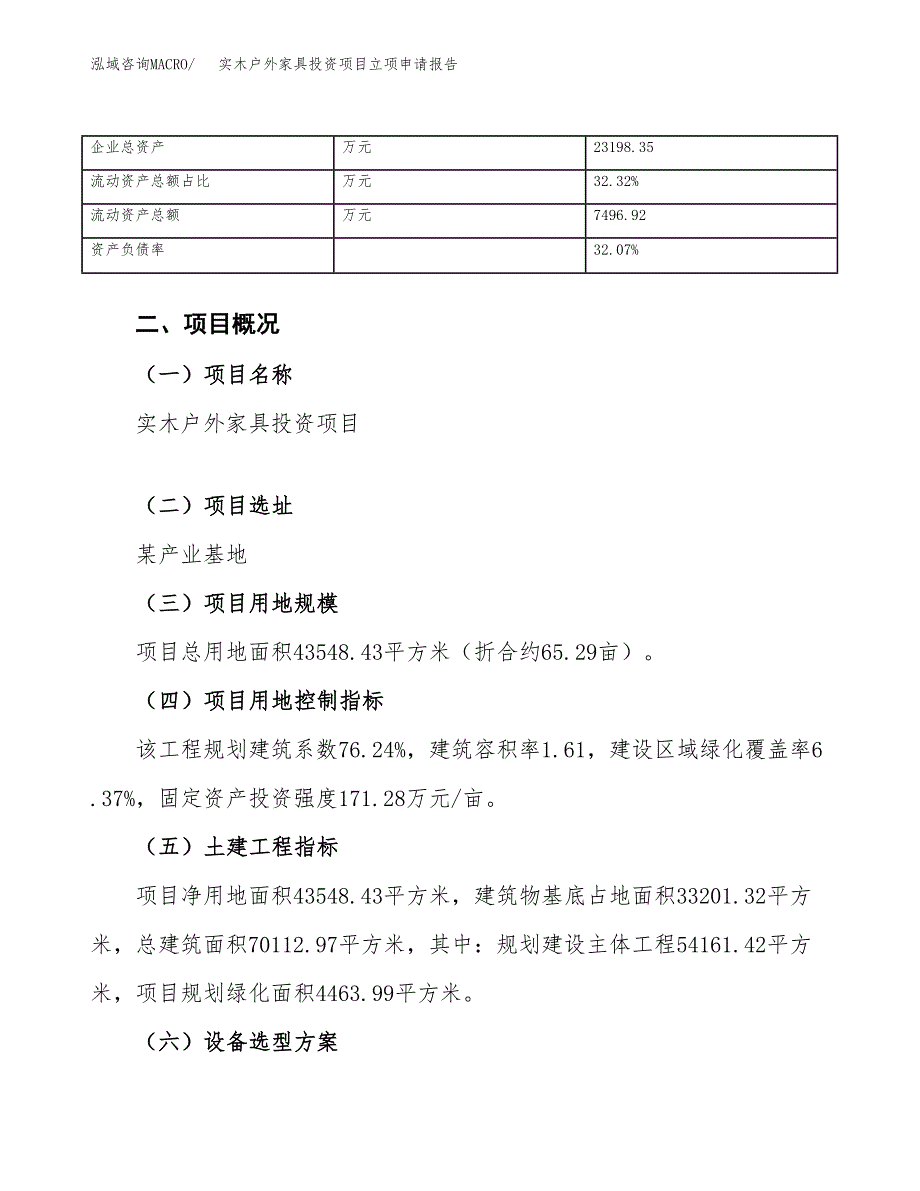 实木户外家具投资项目立项申请报告（总投资14000万元）.docx_第4页