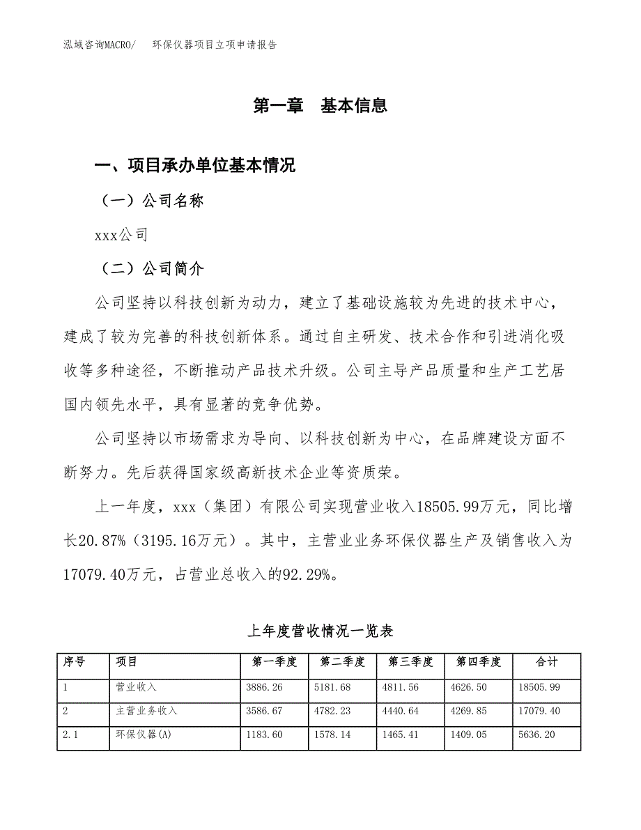 环保仪器项目立项申请报告（总投资15000万元）_第2页