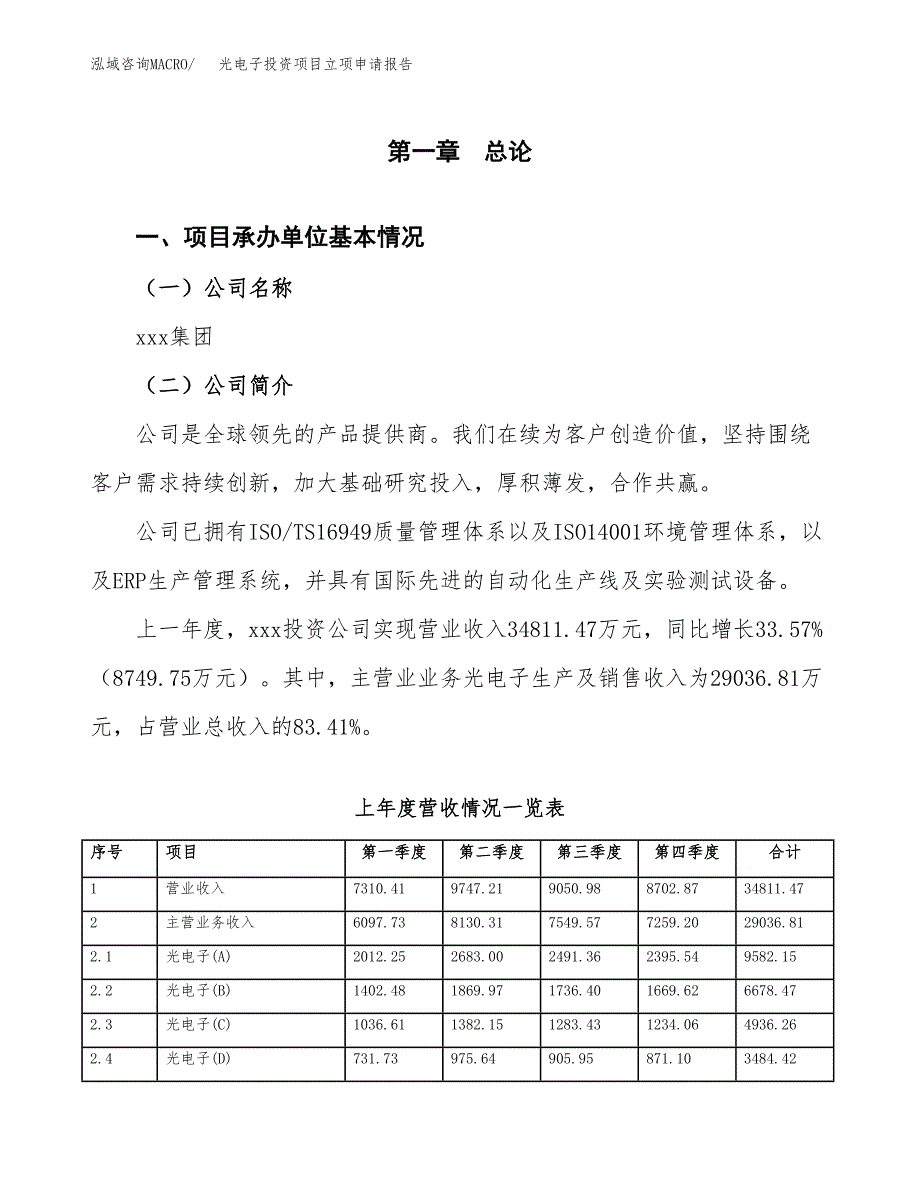 光电子投资项目立项申请报告（总投资19000万元）.docx_第2页