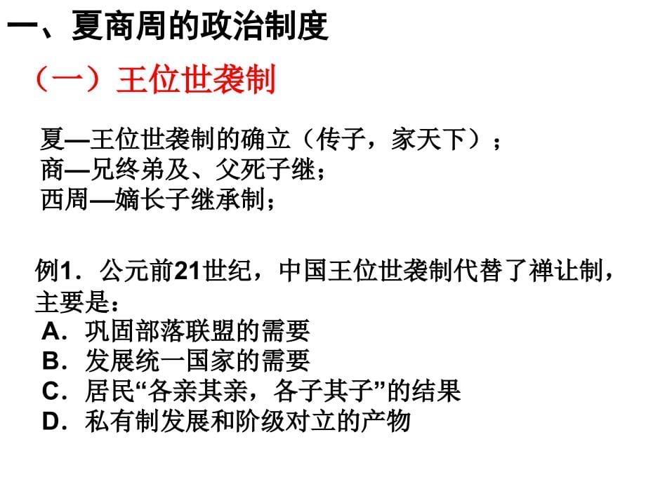 高三历史第一轮复习必修1第一单元_第5页