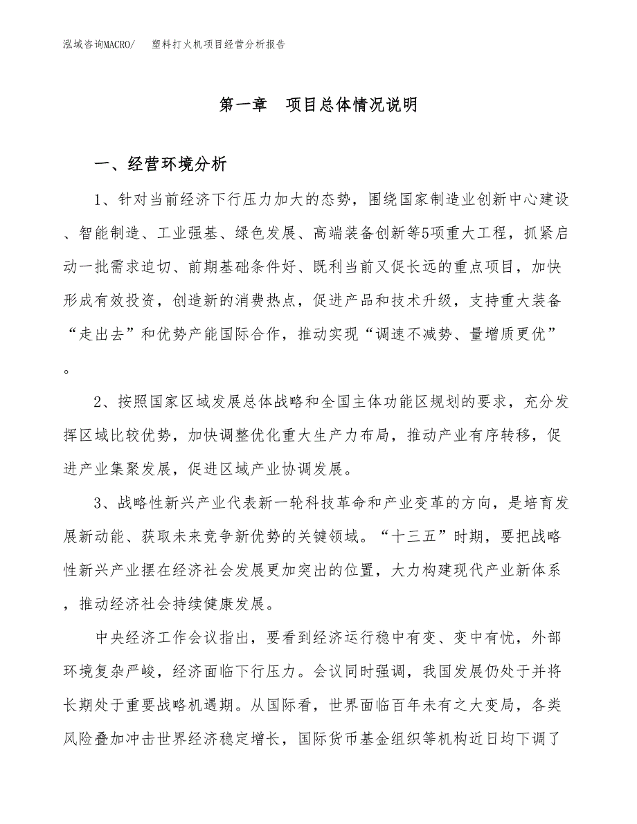 塑料打火机项目经营分析报告（总投资15000万元）.docx_第2页