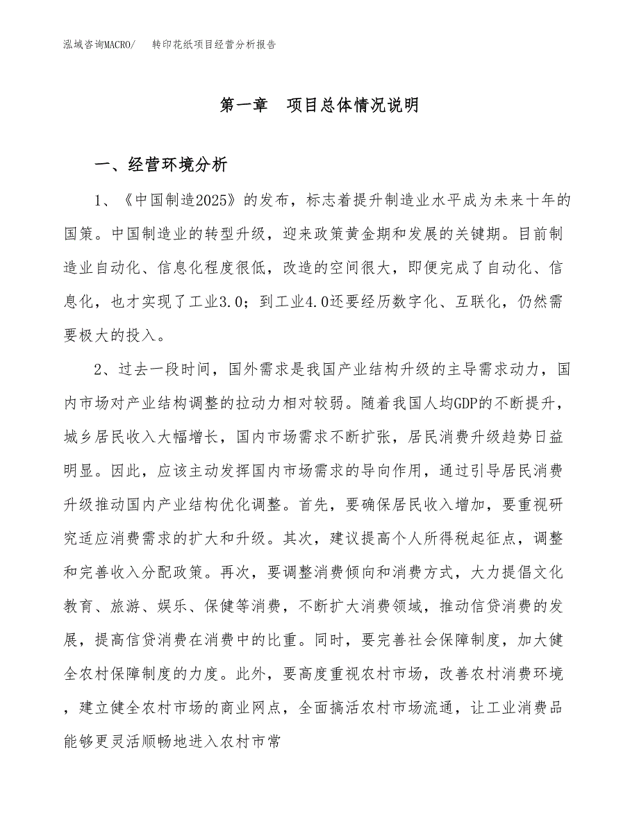 转印花纸项目经营分析报告（总投资13000万元）.docx_第2页