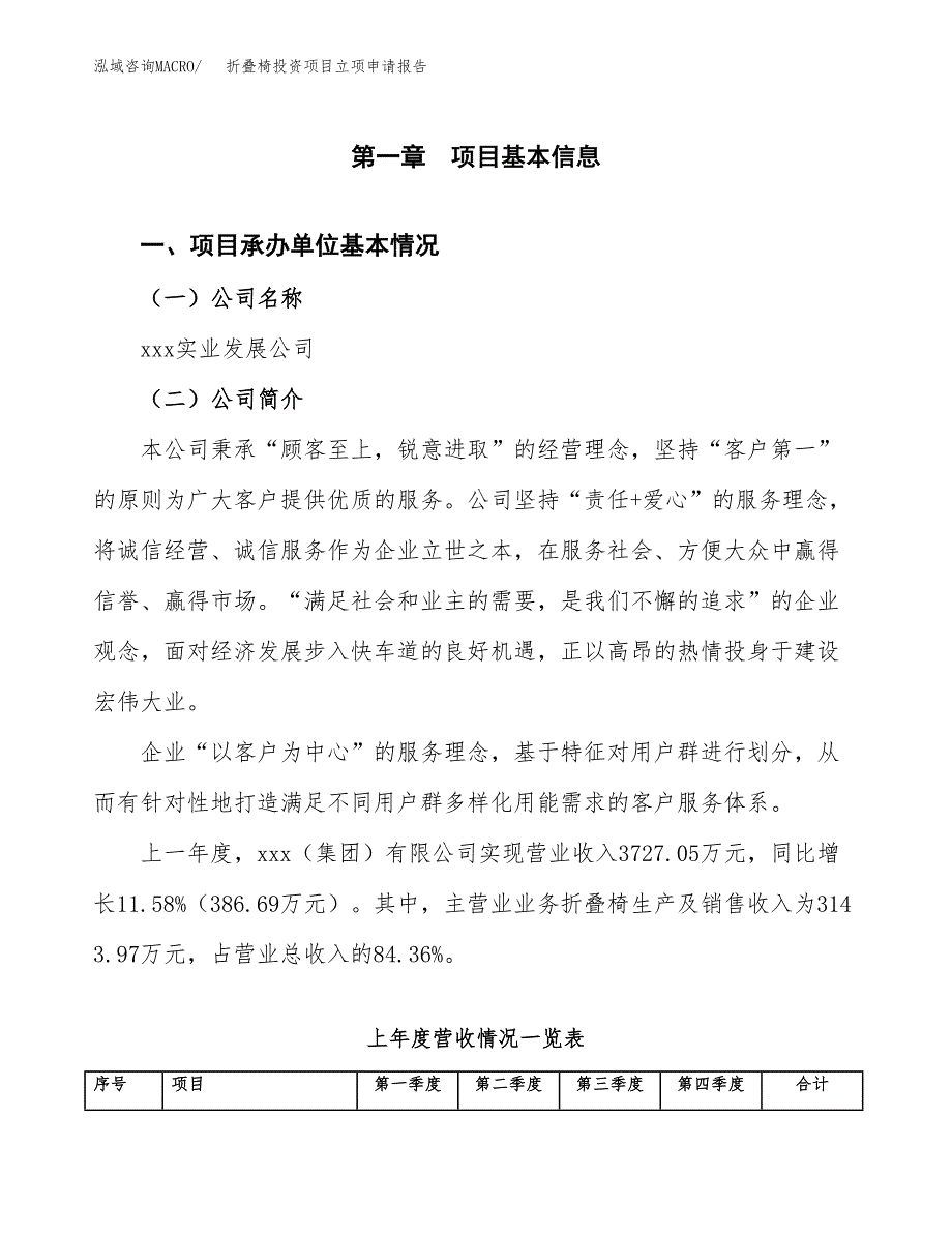 折叠椅投资项目立项申请报告（总投资5000万元）.docx_第2页