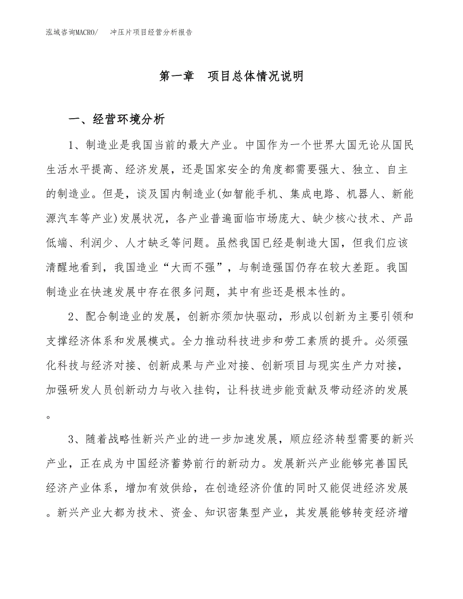 冲压片项目经营分析报告（总投资7000万元）.docx_第2页