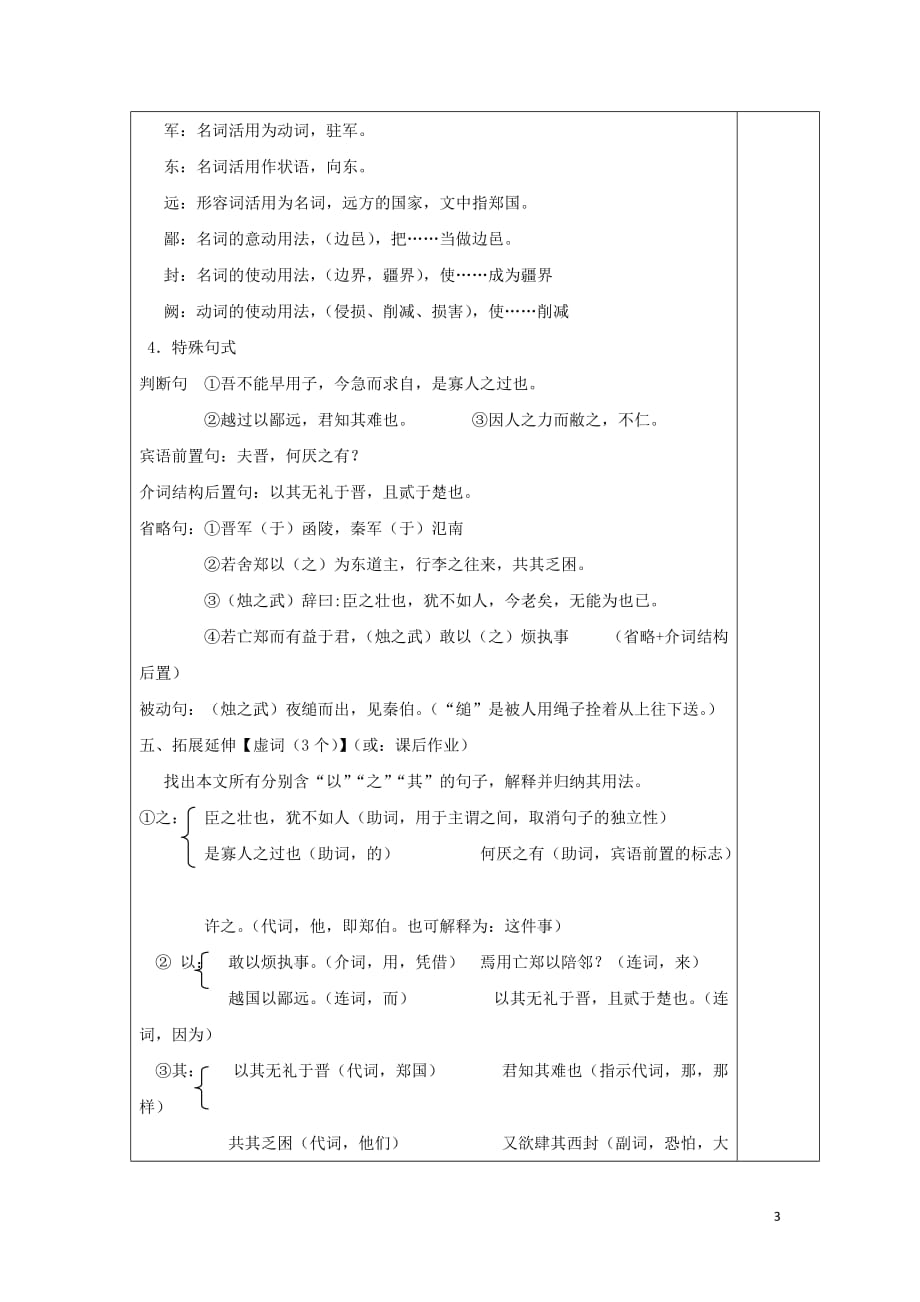 内蒙古高中语文 4 烛之武退秦师教案 新人教版必修1_第3页