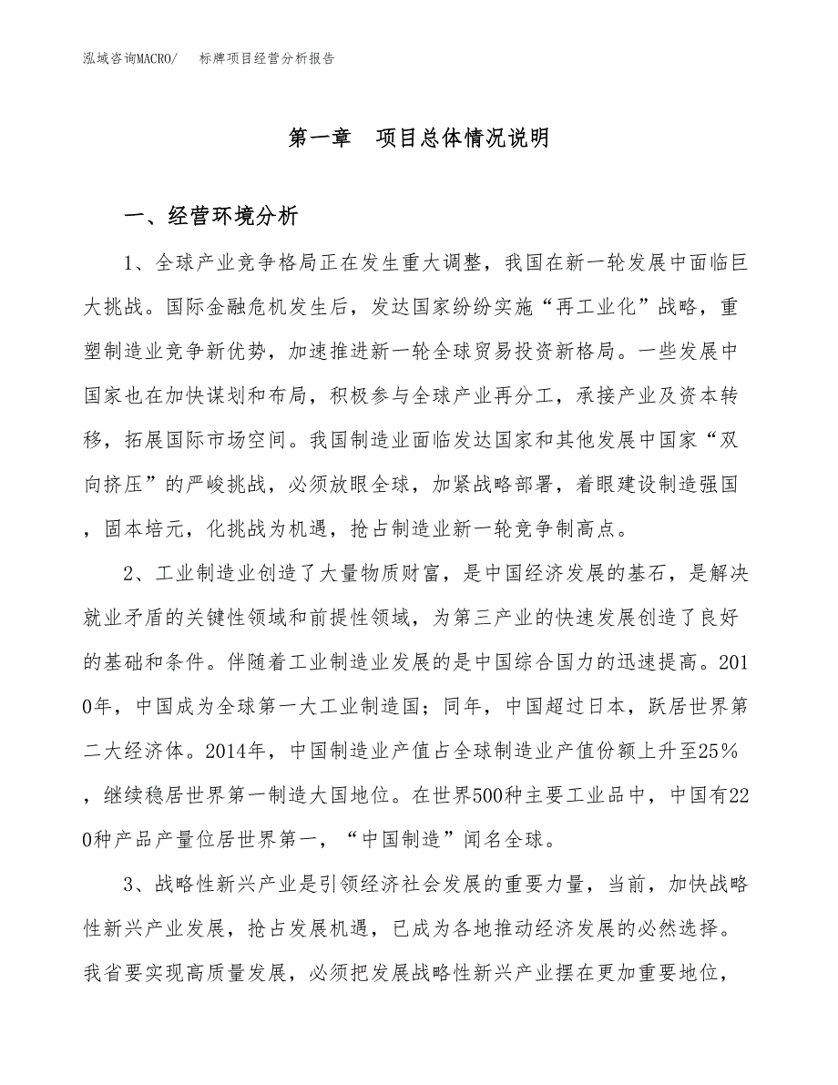 标牌项目经营分析报告（总投资11000万元）.docx_第2页