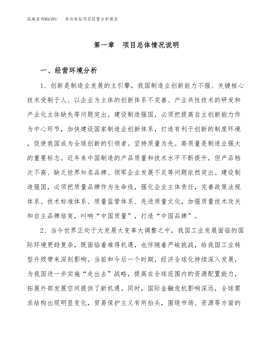 角向电钻项目经营分析报告（总投资15000万元）.docx_第2页