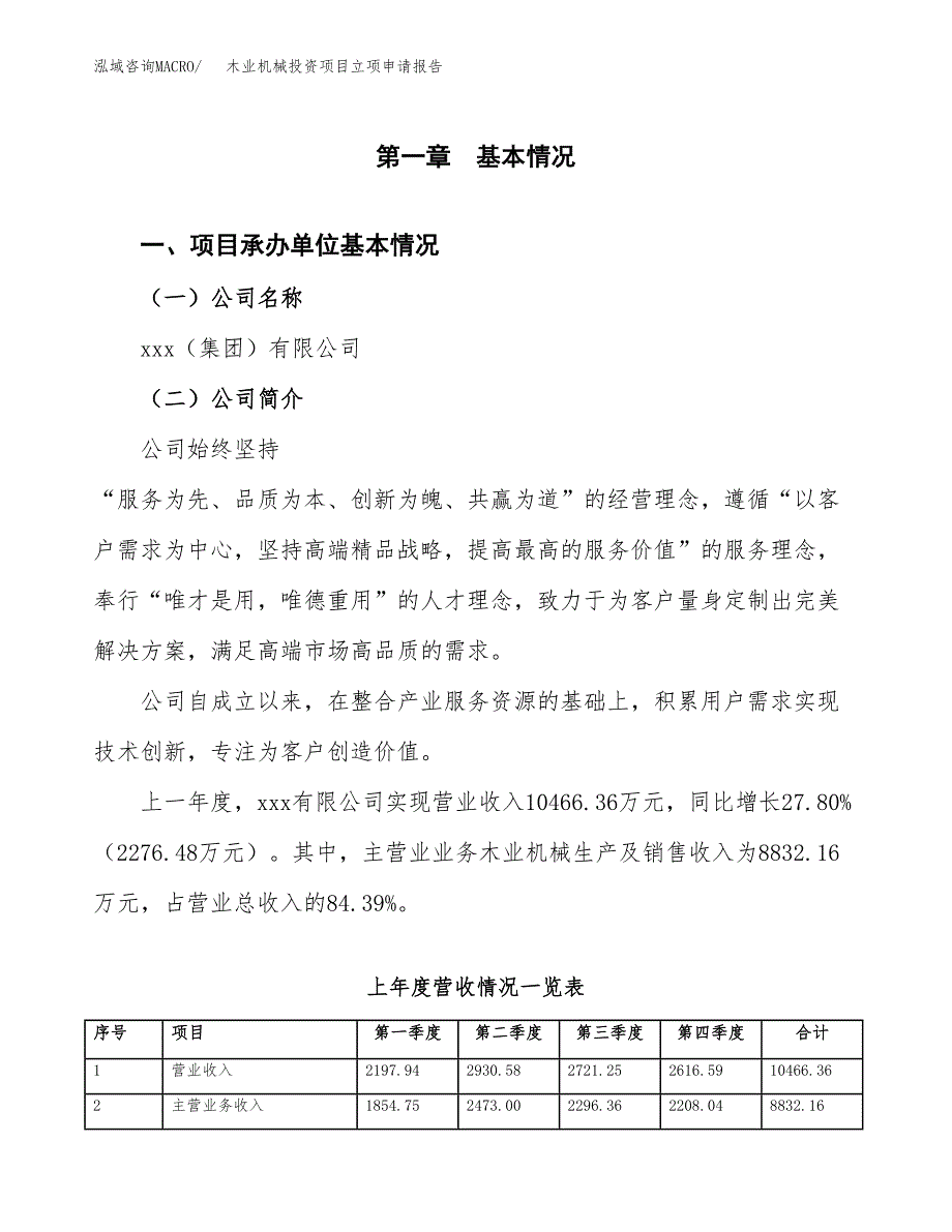 木业机械投资项目立项申请报告（总投资8000万元）.docx_第2页