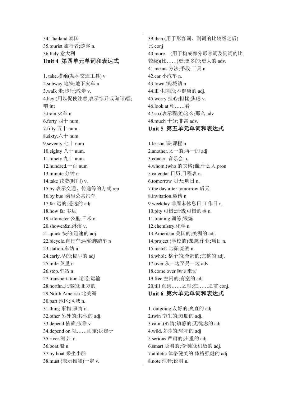 八年级上册英语单词、词组表[1].doc_第3页